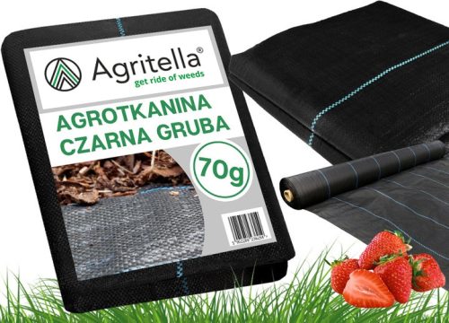 Agrartextil - Agrotella-Mulchgewebe (Anti-Unkraut) Agritalla AC70210R schwarz 110 x 2000 cm 70 g/m²