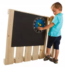  Spielplatz-Kreidetafel mit Uhr