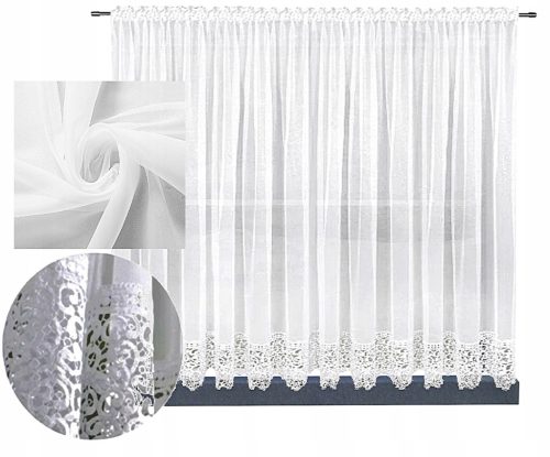  Klassischer Voile-Vorhang 300 cm x 160