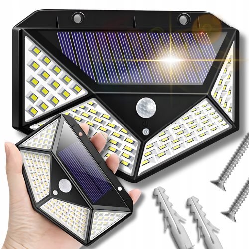  SuperLED-Straßenlampe 50 W 600 lm solarbetrieben + Planer A4 PIANIDA in Braun- und Beigetönen
