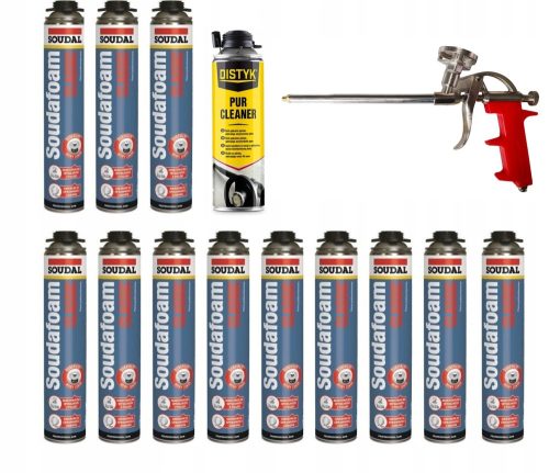12× Soudal Soudafoam Classic Montageschaum 750 ml + 2 weitere Produkte