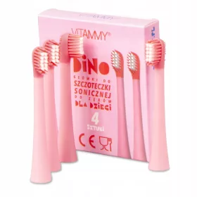  Vitammy Dino Zahnbürstenköpfe, rosa