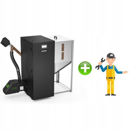  KOSTRZEWA EEI PELLETS-Kessel 8 kW + ZUSCHÜSSE + KOSTENLOS + 0% RATEN
