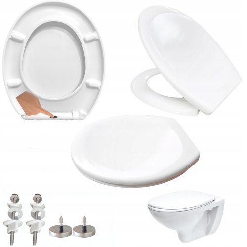 Perfecto Ovaler Toilettensitz, weißer Duroplast