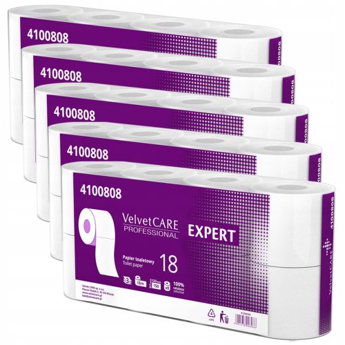 Klopapier VelvetCARE unparfümiertes Toilettenpapier 40 Stk.
