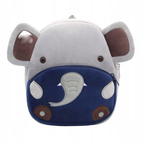  K&M-Kindergartenrucksack mit einem Fach für Jungen und Mädchen. Grau- und Silbertöne
