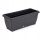  Flaschenblumentopf 60 cm x 24 x 24 cm, Kunststoff, schwarz