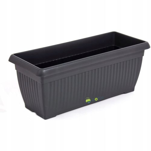  Flaschenblumentopf 60 cm x 24 x 24 cm, Kunststoff, schwarz
