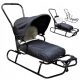  Traditioneller Metallschlitten POLNISCH OP SANE + PUSH BAG + SCHLAFSACK + KABINE