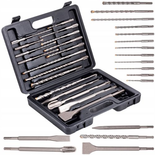  Satz SDS Plus Bohrer und Meißel 17-teilig. G40035