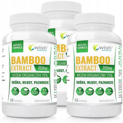 Bambusextrakt 350mg Kapseln - Für Strahlende Haut, Haare & Nägel