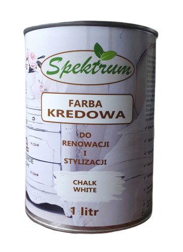 Spektrum WS-3121 Kreidefarbe für Innenräume, weiß, 1l