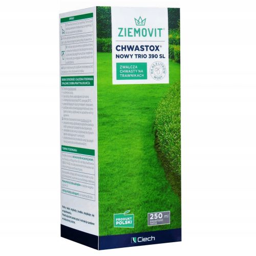 ZIEMOVIT CHWASTOX TRIO 390 SL - Effektiver Unkrautvernichter für Rasenflächen, 250 ml