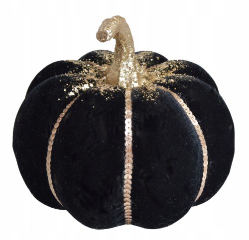  DEKORATIVER KÜRBIS, VELOURS, HERBSTDEKO, GROSS