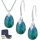  Silberschmuck-Set, 925er-Silber-Set, Ohrringe, Halskette, Zirkonia