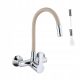 Wand-Küchenarmatur Luccio Wonder, Beige, Silber