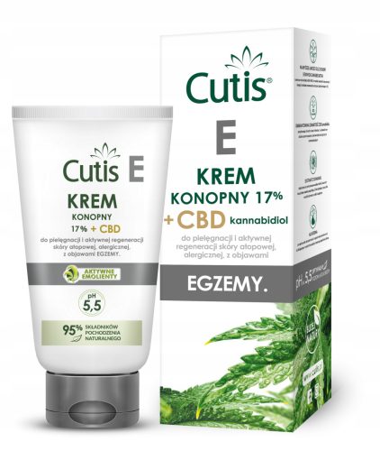 CUTIS CBD E - EGZEMA Hanfcreme 120 ml mit 17% Hanföl