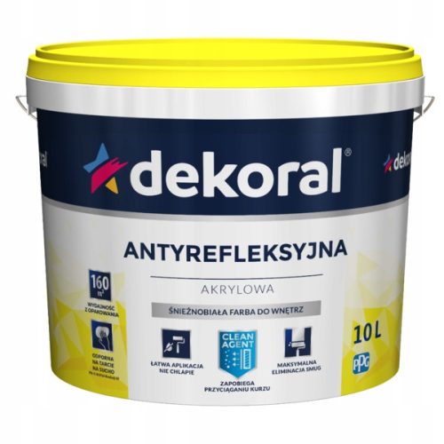 Dekoral Acryl-Wandfarbe 10 l, weiß matt