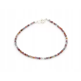  Armband bunte Saphire Rubine Korund 2mm