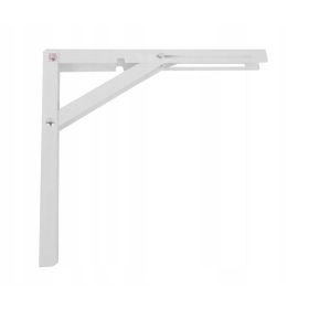  Klappbarer Regalbodenträger L-400 WEISS 100 kg