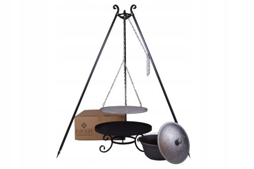  SET Grill Feuertopf 10,5 Gusseisen ES-ER