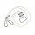  Mamoi Schaukelseile 1 m mit Metallkarabiner, 2 Stück
