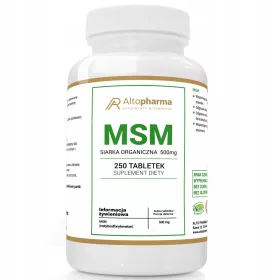   MSM Organische Schwefel 500mg - Unterstützt Gelenke & Knochen, 250 Tabletten von AltoPharma®