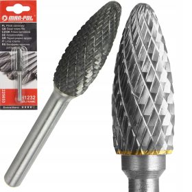 Mar-Pol-Zylinderfräser, Durchmesser 12 mm, Hartmetall