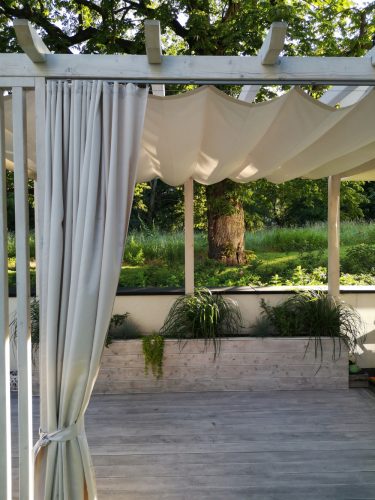  TERRASSENVORHANG Breite 150 cm x Höhe 250 cm