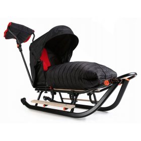   SLED Komplettset, warmer Schlafsack – Schieber, Rückenlehne, Fußstützen, Räder und Muffe