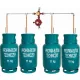  Set zum Anschluss von 4 Flaschen mit 11 oder 33 kg REDUCER 4-Flaschen-LPG-Installation