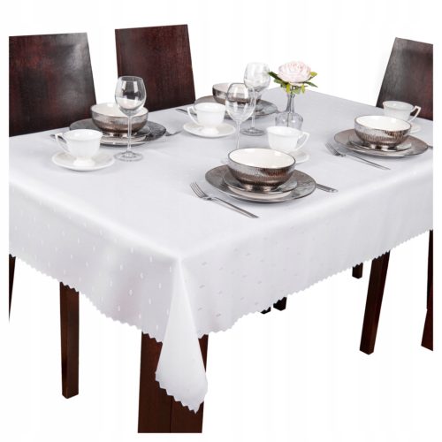  FLECKENABWEISENDE TISCHDECKE AUS POLIERTJACQUARD, GRÖSSE 120x220