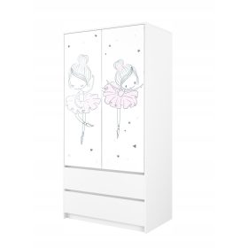  Baby Boo Kleiderschrank 90 x 180 x 55 cm weiß