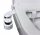 BrookPad EcoSplash Toilettensitz, weißer Duroplast