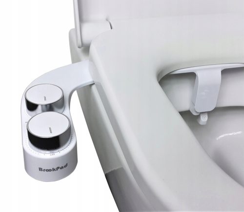 BrookPad EcoSplash Toilettensitz, weißer Duroplast