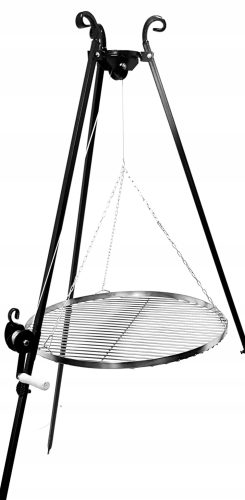Feuerstellen für den Garten Nikmet Dreibeingrill, Edelstahlrost, 80 cm
