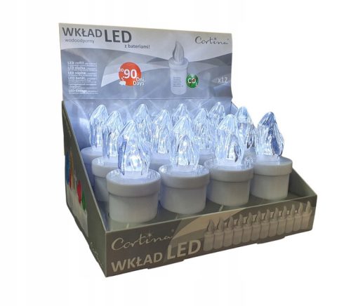  LED-Einsatz für Cortina-Kerzen 10,5 cm