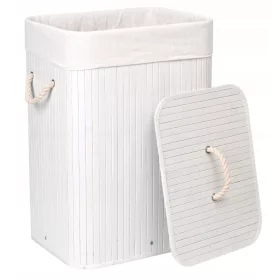  Gockowiak 80l freistehender Wäschekorb, weiß