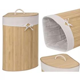    Gockowiak freistehender Wäschekorb, 60 l, Braun- und Beigetöne