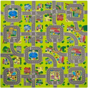  Humbi Puzzle-Schaumstoffmatte, mehrfarbig, 180 x 180 cm