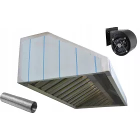 GASTRONOMISCHE HAUBE 150x70x40 + Filter