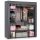  Massido 680000 Kleiderschrank 135 x 170 x 45 cm Grautöne