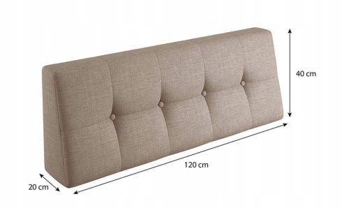  Drewnopak Kissen 120 x 40 x 15 silber