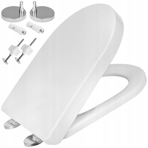Aqui QUADRO Toilettensitz, weißes Polypropylen