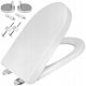 Aqui QUADRO Toilettensitz, weißes Polypropylen