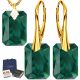  Set Smaragd-Gold-Zirkone-Silber-Geschenk