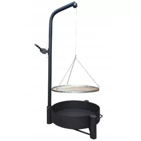  Gartengrill auf einer Stange, Rost aus Edelstahl