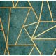Vinyltapete auf Vliesstoff Grandeco 162307 53 cm x 10,05 m Grün und Gold
