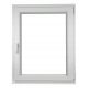 PVC-Fenster 100 x 120 / 1000 x 1200 Ru/P Weiß