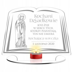  Statuettenständer für ein Grab, Grabstein Widmung